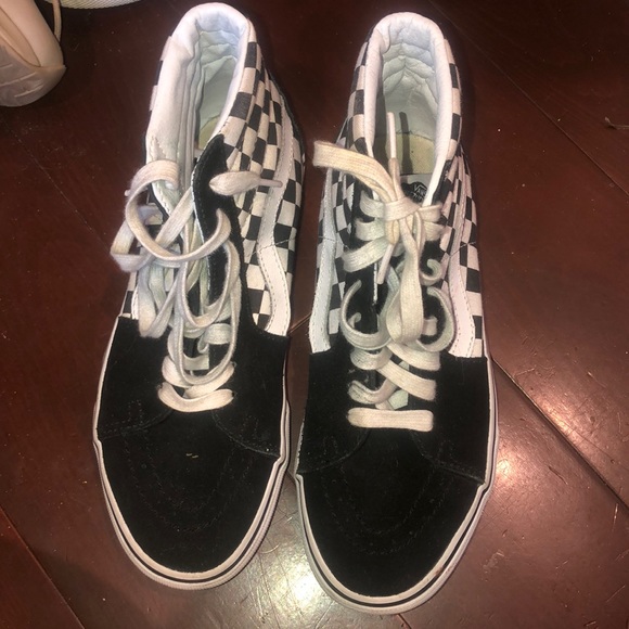 Vans Hightop Checkered Shoes - Picture 3 of 3